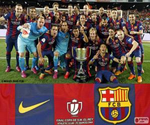 пазл ФК Барселона Копа дель Рей 2014-2015 гг.